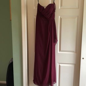 Bill Levkoff burgundy gown